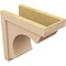 Ekena Millwork 9"W x 18"D x 18"H Classic Emerson Rough Cedar Woodgrain TimberThane Corbel, Primed Tan CORUR09X18X18EMRRCPR - alternate 3